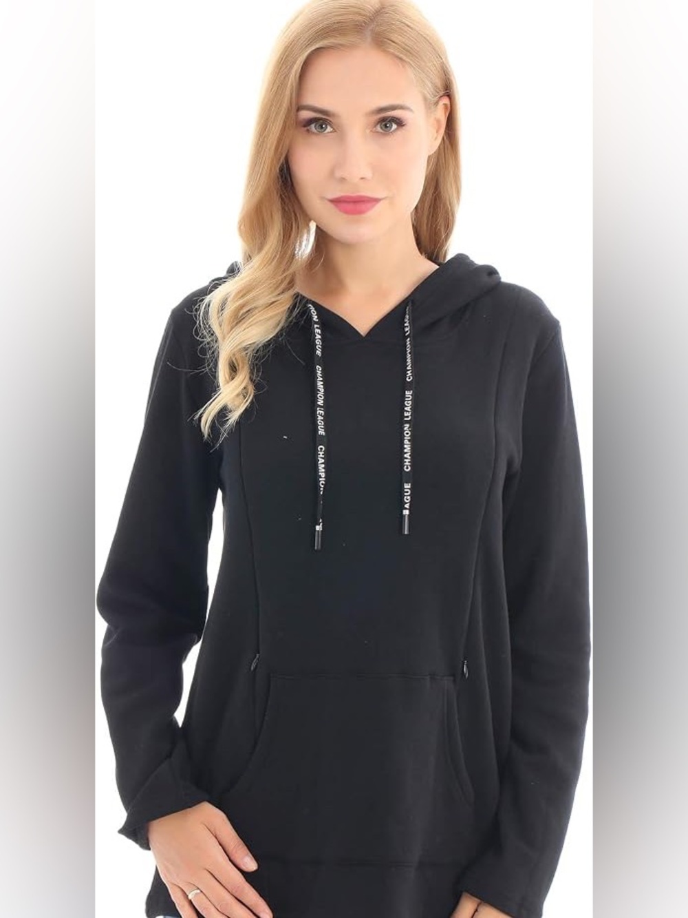 Bearsland Women's Maternity Nursing Sweatshirt Breastfeeding Hoodie - Large